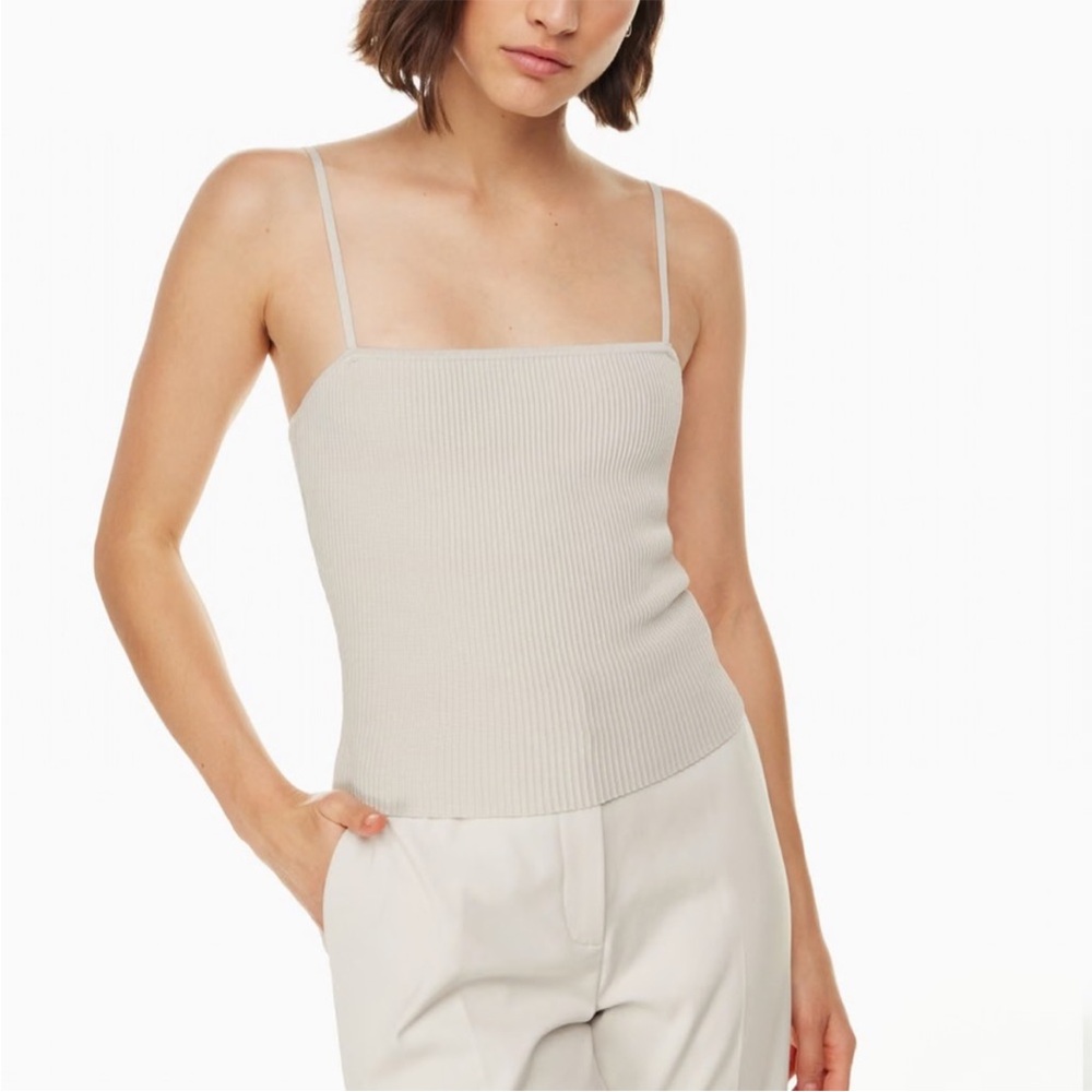 Babaton Navy Sculpt knit tank - Picture 4 of 5